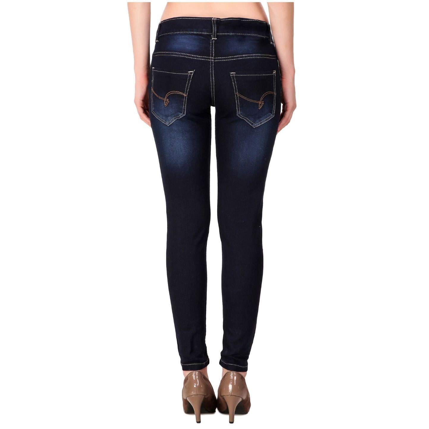 Women's Denim Slim Fit Mid-Waist Jeans