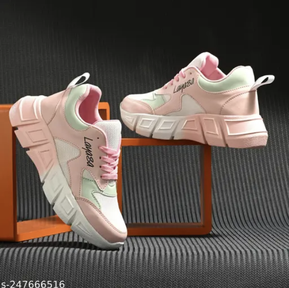 Layasa New Women's Stylish Casual Sports Sneakers | Walking Snekers Shoes | Partywear Sneakers | Running Sneakers For Women's and Girl