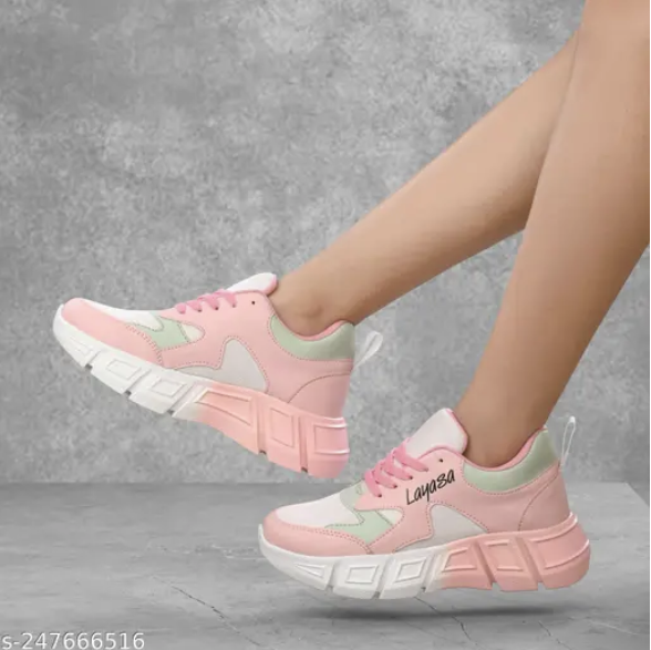 Layasa New Women's Stylish Casual Sports Sneakers | Walking Snekers Shoes | Partywear Sneakers | Running Sneakers For Women's and Girl