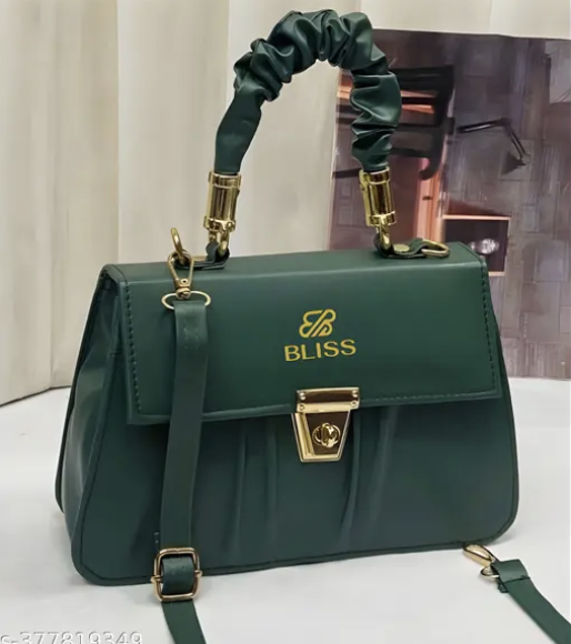 Graceful Stylish Slingbags Luxury High Quality PU Leather Women Shoulder Bag (Green)