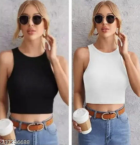 TUSI-TANK TOP COMBO BLACK-WHITE 01