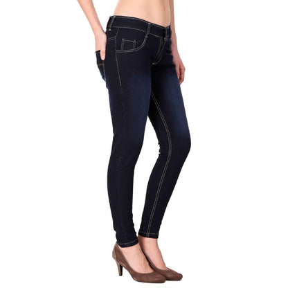 Women's Denim Slim Fit Mid-Waist Jeans