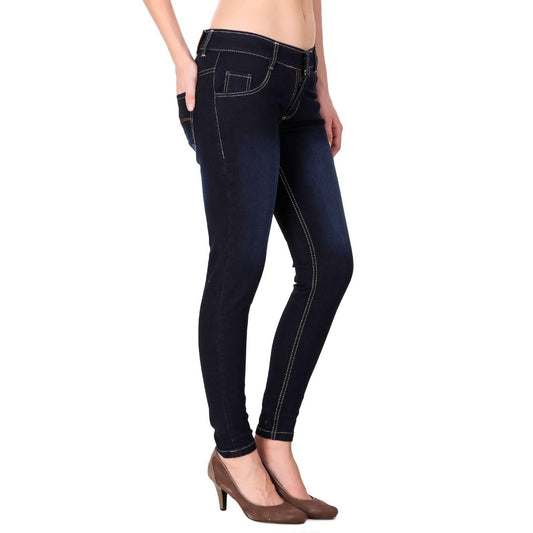 Women's Denim Slim Fit Mid-Waist Jeans