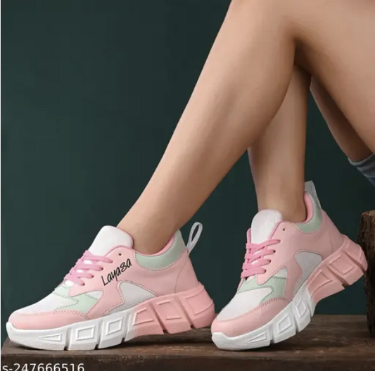 Layasa New Women's Stylish Casual Sports Sneakers | Walking Snekers Shoes | Partywear Sneakers | Running Sneakers For Women's and Girl