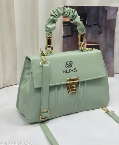 Graceful Stylish Slingbags Luxury High Quality PU Leather Women Shoulder Bag (Green)