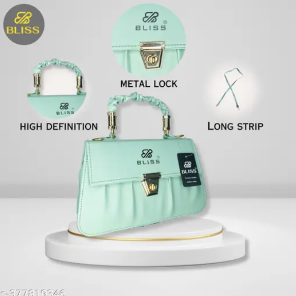 Graceful Stylish Slingbags Luxury High Quality PU Leather Women Shoulder Bag (Green)