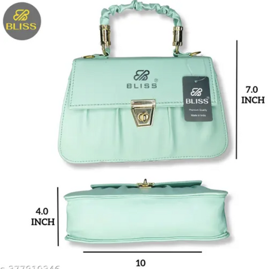 Graceful Stylish Slingbags Luxury High Quality PU Leather Women Shoulder Bag (Green)